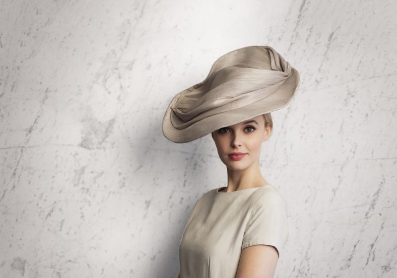 Glamorous draped hat