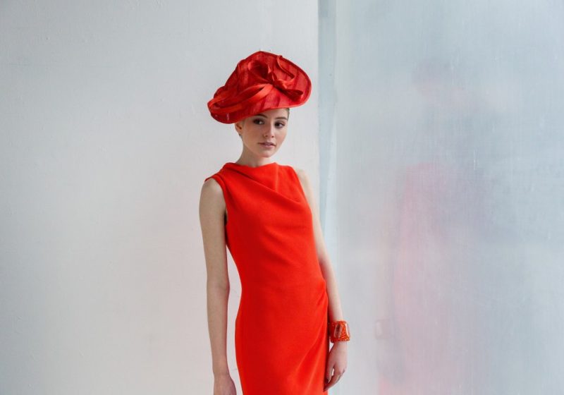 Chapeau glamour rouge