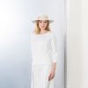 Chapeau en panama blanc