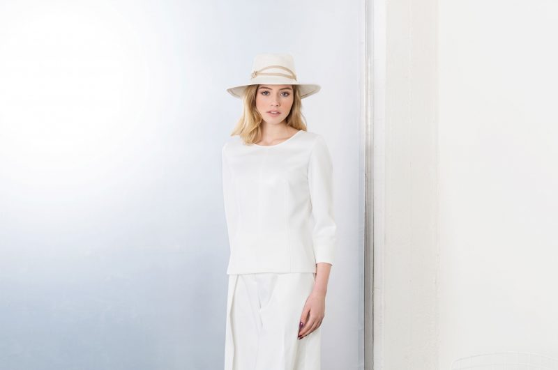 White panama hat