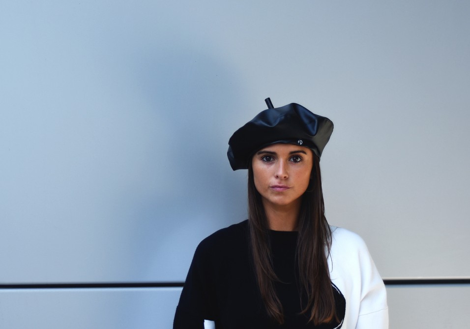 Leather beret