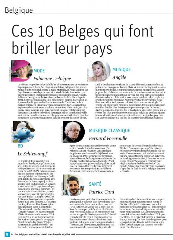 La Libre Belgique - « Ces 10 Belges qui font briller leur pays »