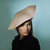 Couture hat in straw