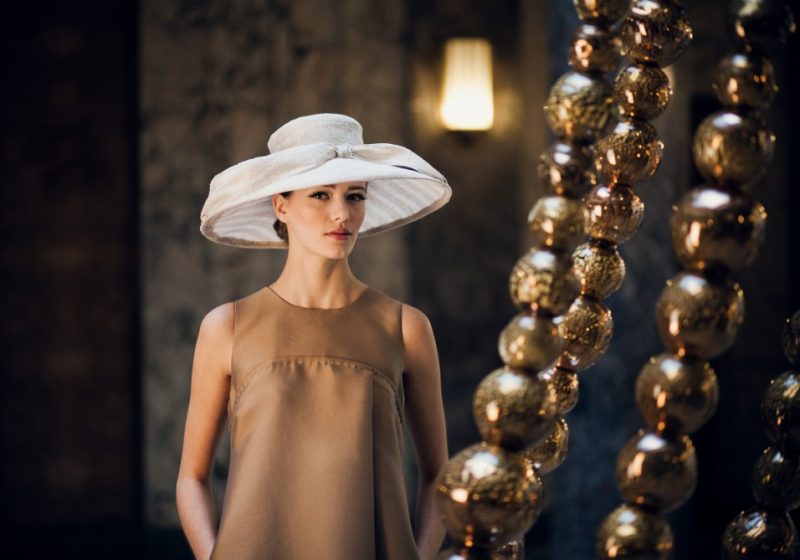 Fabienne Delvigne - Hepburn -canotier capeline - fibre de banane - beige -Refined hat