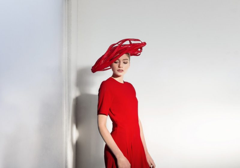 Graphic red hat