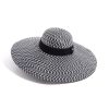 Black and White Sun Wide Brim Hat Maison Fabienne Delvigne Valencia