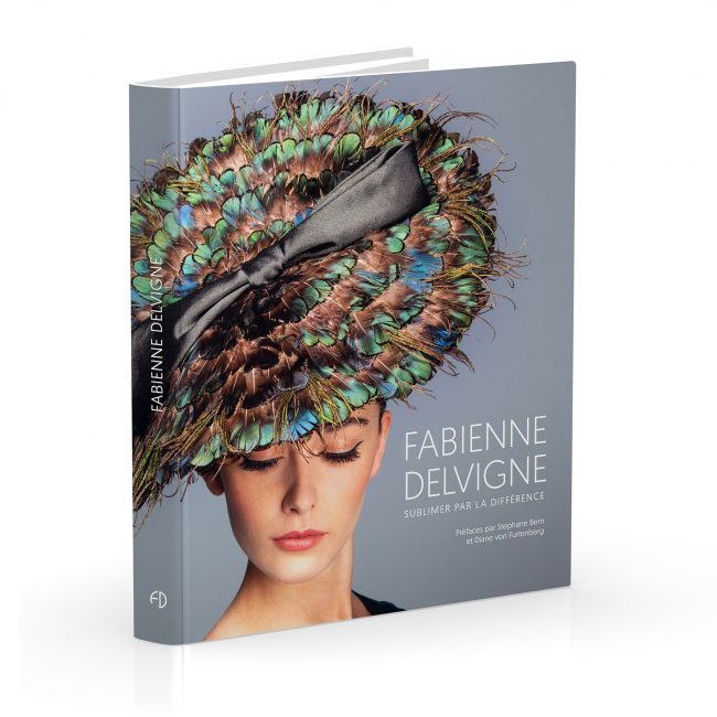 The book traces the exceptional career of Fabienne Delvigne, the hat designer and craftswoman who creates high-end luxury products.