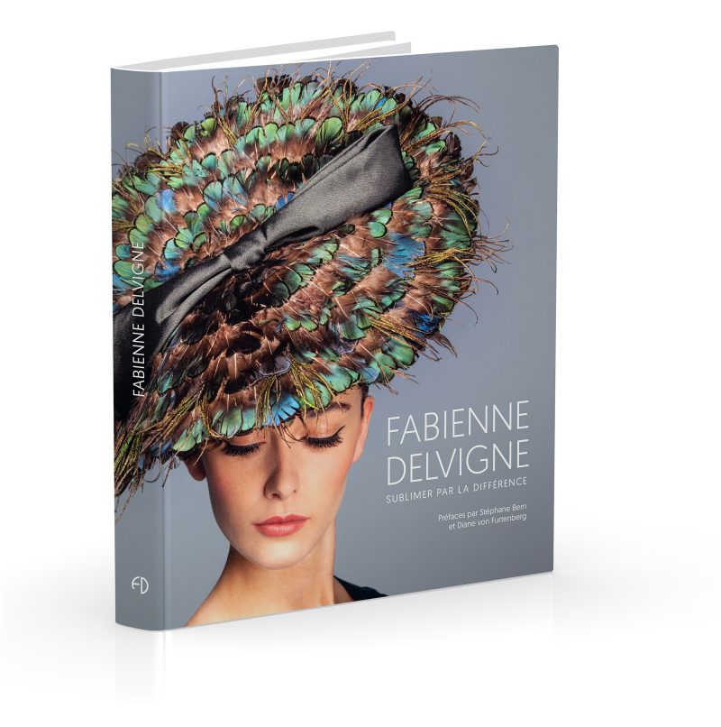 The book traces the exceptional career of Fabienne Delvigne, the hat designer and craftswoman who creates high-end luxury products.