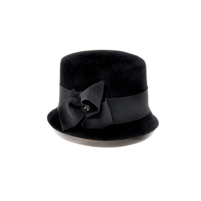Josephine chapeau cloche noir