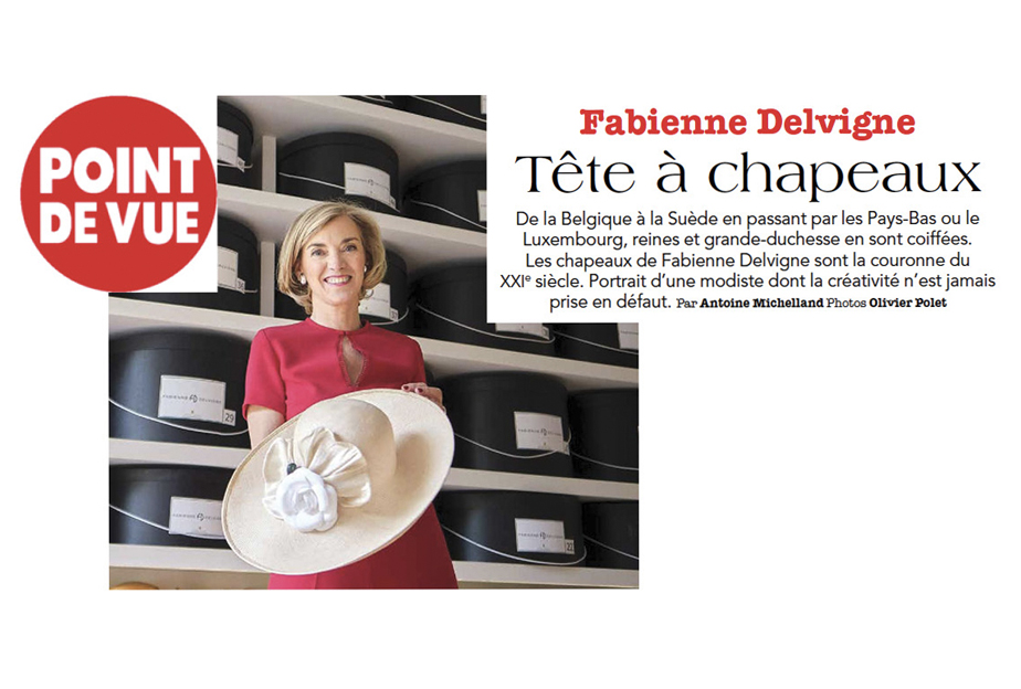 "Le Point de Vue" puts into perspective the fabulous 30 years of the Fabienne Delvigne's career