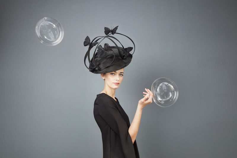 Fabienne Delvigne - Heavenly dream - Celeste - Noir elegant black hat