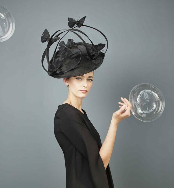 Fabienne Delvigne - Heavenly dream - Celeste - Noir elegant black hat