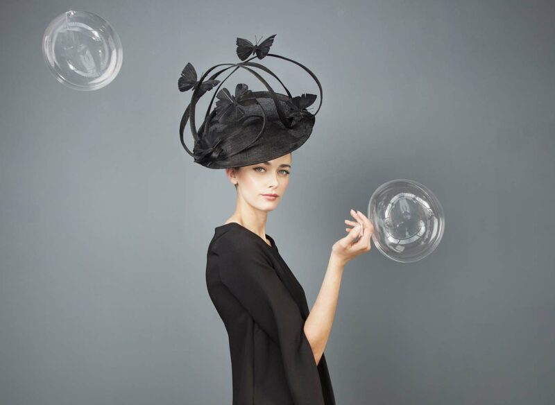 Fabienne Delvigne- Heavenly-Dream- Céleste- Noir - élégant chapeau noir