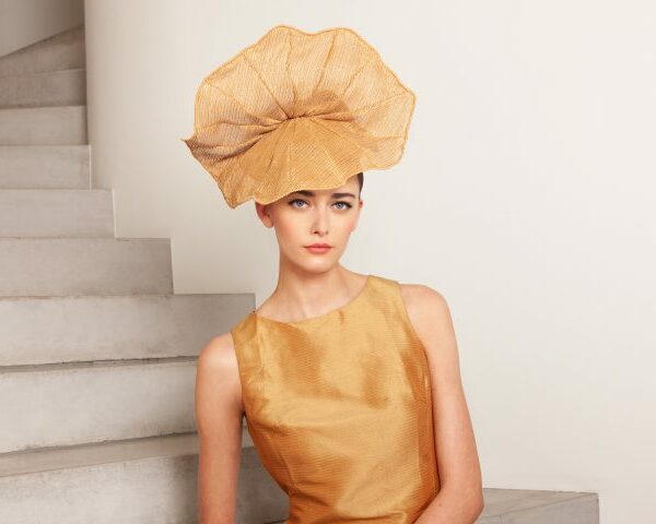 Maison Fabienne Delvigne- meesterlijke hoed Vénus- jaune - Natural hat