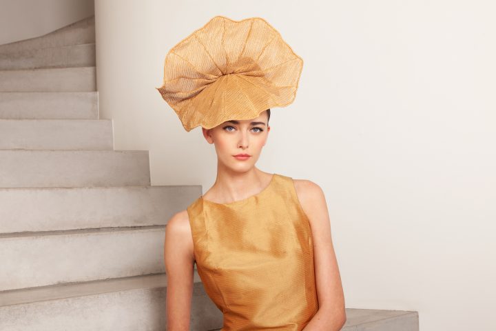 Maison Fabienne Delvigne- meesterlijke hoed Vénus- jaune - Natural hat