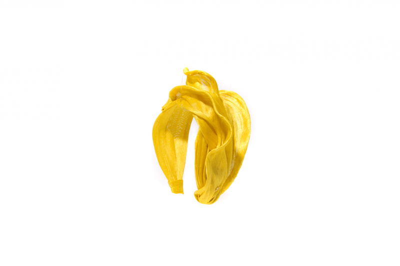 Headband Lizafortuna Banana Straw Yellow