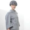 Warme tweed cap-Chan-Brown-Grey-White-Fabienne Delvigne-LR2