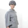 Fabienne Delvigne Cap Chan Tweet Fabric Brown Grey White