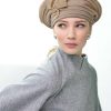 Fabienne Delvigne Hat Beret Pippa Beige Flannel