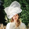 Fabienne Delvigne Hat White Swan White Couture - natural fibre hat