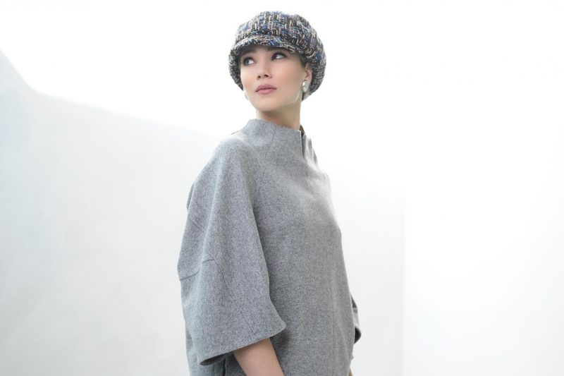 Warm-tweed-cap-Chan-Brown-Grey-White-Fabienne Delvigne-LR3