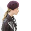 Fabienne Delvigne Beret Tino Velvet Felt Purple 2LR