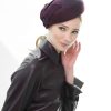 Fabienne Delvigne Beret Tino Velvet Felt Purple 2P