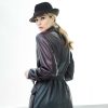 Fabienne Delvigne Hat Diego Trilby Velvet Felt Brown LR