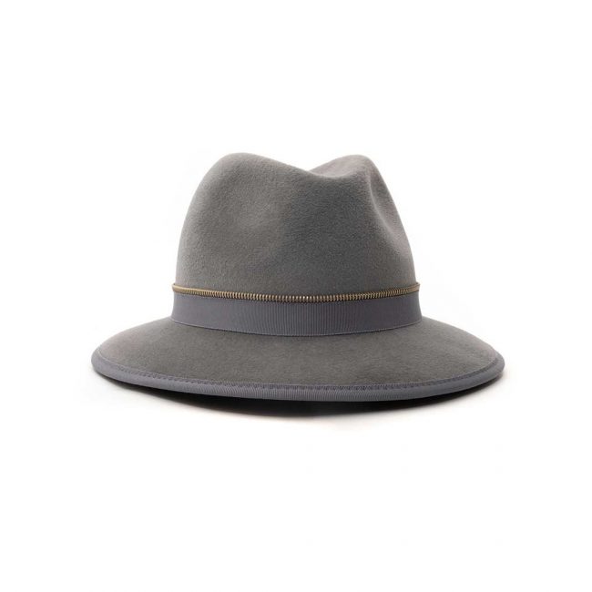 Fabienne-Delvigne-Hat-Fedora-Katrina-Velvet-Felt-Grey-LD-PS