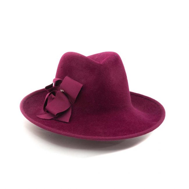 Fabienne Delvigne-Fedora in velvet felt