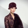 Sophia chapeau cloche bordeaux chaud