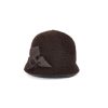 Sophia angora brown cloche hat.