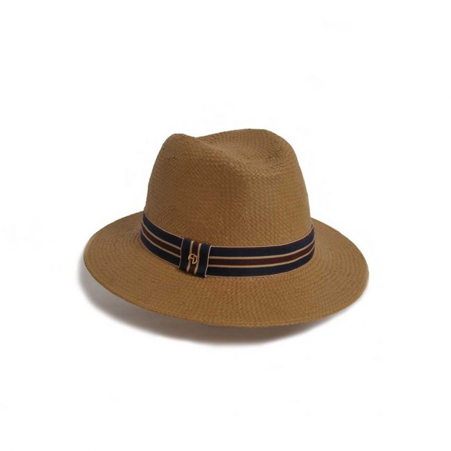 Fabienne Delvigne - fedora straw hat - Bruno - Camel