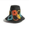 Fabienne Delvigne - Chapeau Micaela - en paille Noir - PS - FR