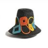 Fabienne Delvigne - Chapeau cloche original Micaela - en paille Noir - PS - FR