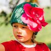 Fabienne Delvigne - Chapeau Candy - Vert fleur Rose - FR