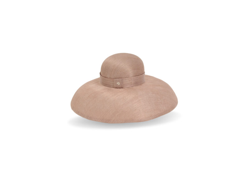 Chapeau signature - New Hepburn - rose poudrée - Maison Fabienne Delvigne