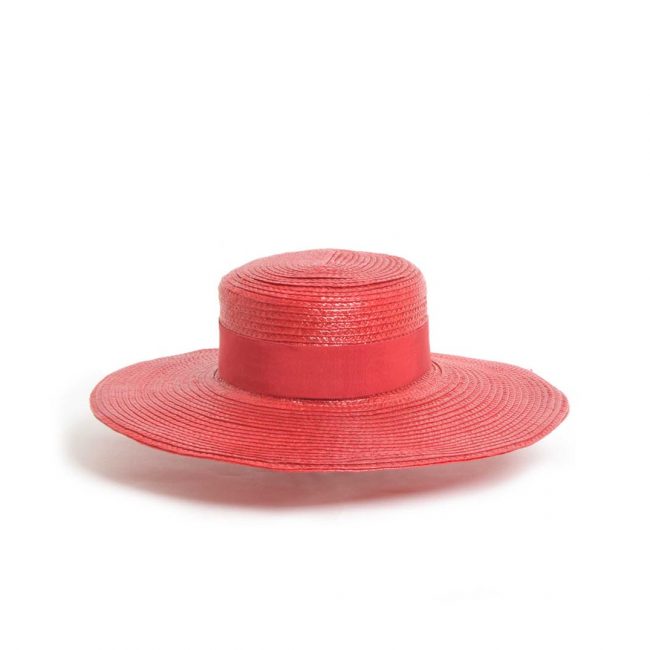 Fabienne Delvigne - Chapeau Canotier - Rouge - PS