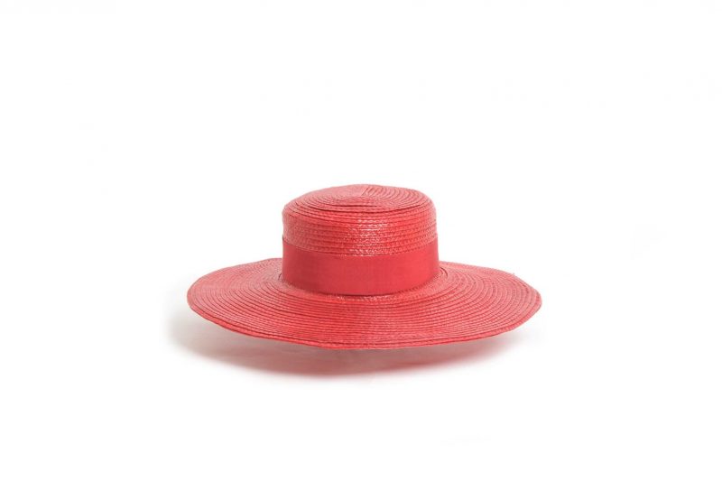 Fabienne Delvigne - Canotier hat - Red - PS