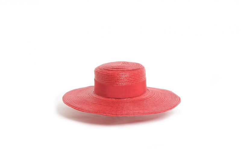 Fabienne Delvigne - Chapeau Canotier - Rouge - PS