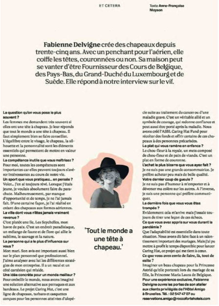 Fabienne Delvigne- Article Vif L'express