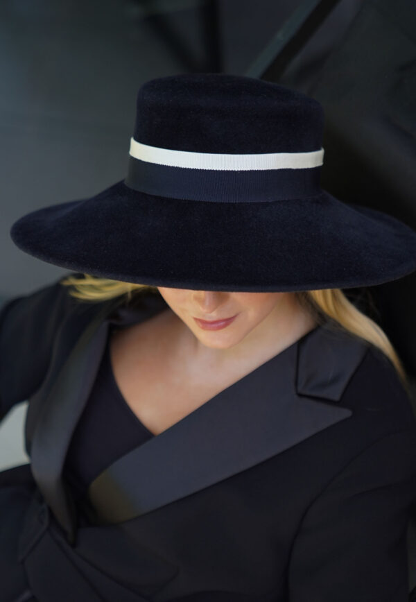 Chapeau feutre velours