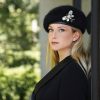 Black angora beret