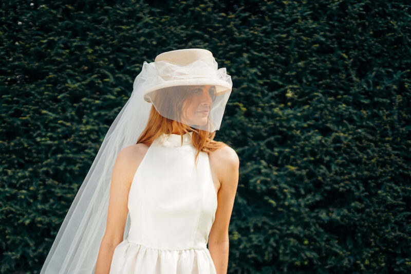 Charlotina - bridal hat - Maison Fabienne Delvigne