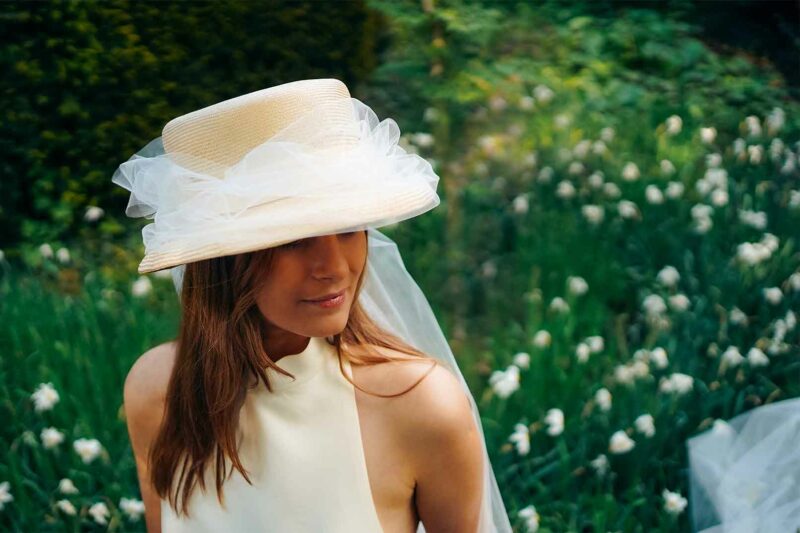 Charlotina - bridal hat - Maison Fabienne Delvigne