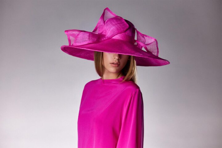 Capeline fuchsia - Abélia - Mariage coloré - Maison Fabienne Delvigne