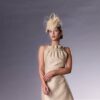 Natural fiber fascinator - So pretty beige - Maison Fabienne Delvigne