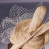 Natural fiber fascinator - So pretty beige - Maison Fabienne Delvigne