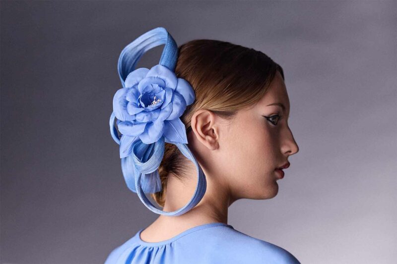 Flower headdress - Vertigo Blue - Maison Fabienne Delvigne