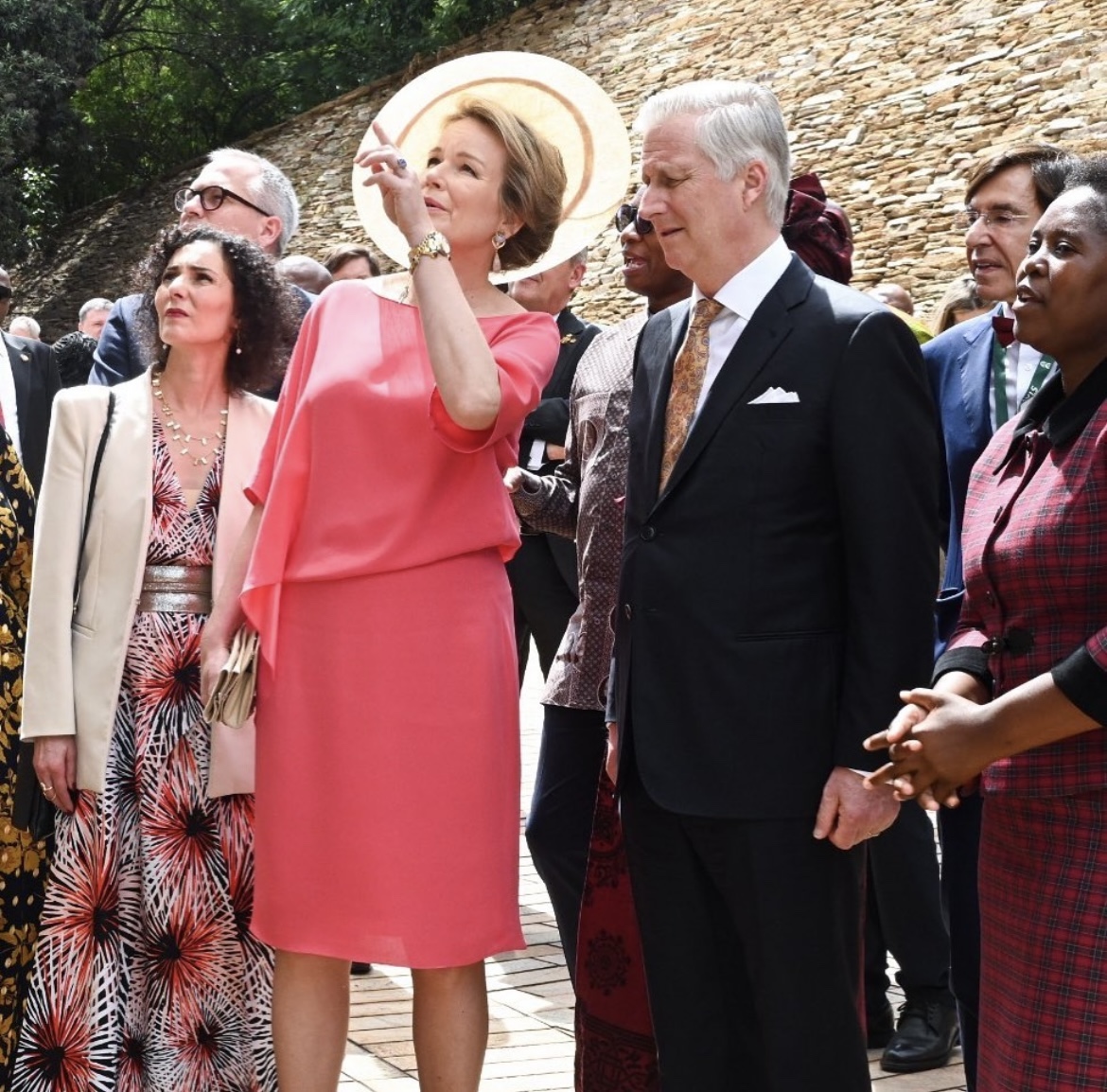 Chapeau Johanna - Reine Mathilde - Visite d'état en Afrique du Sud - Maison Fabienne Delvigne